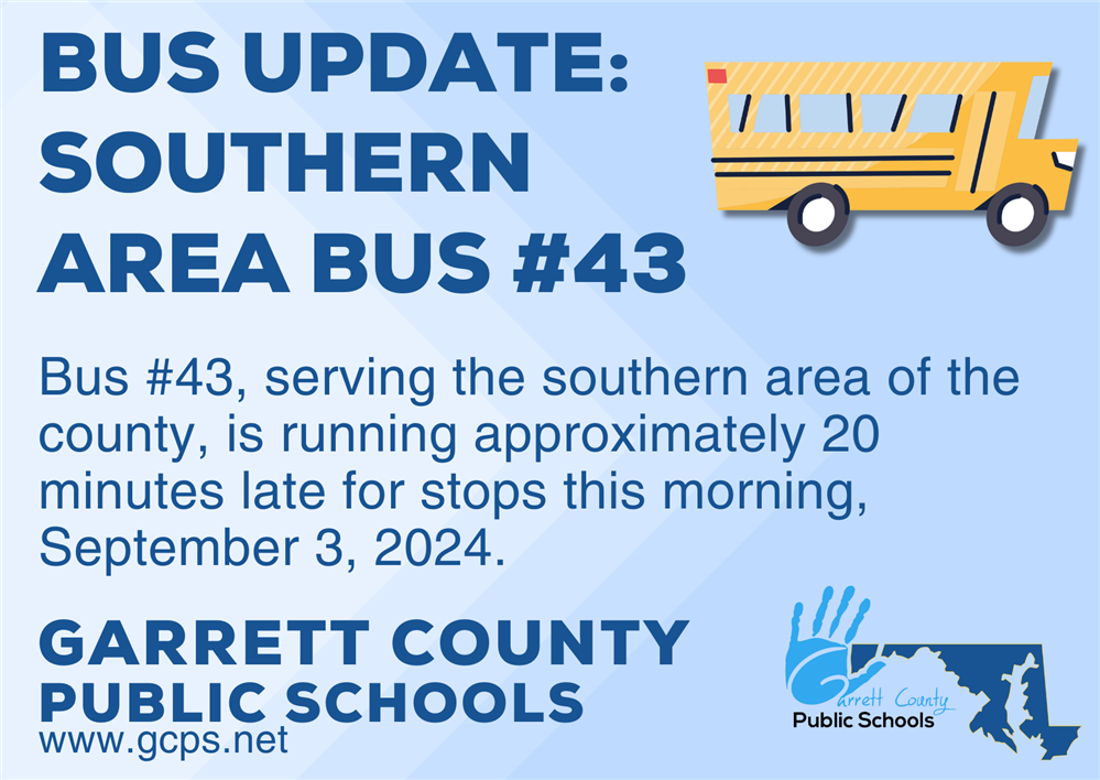 Infographic highlighting a late bus as detailed in the story.